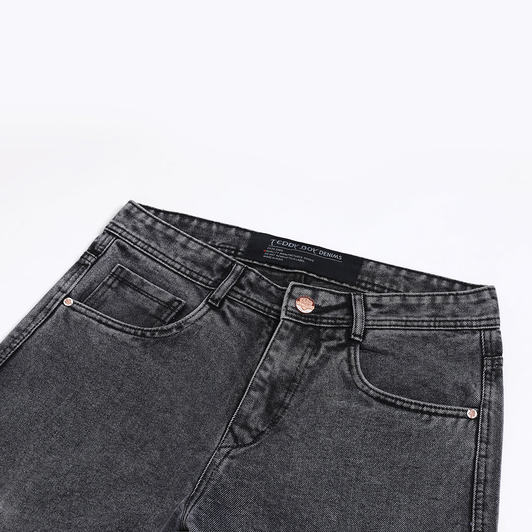 BLACK BAGGY CARGO FIT JEANS 4725-2